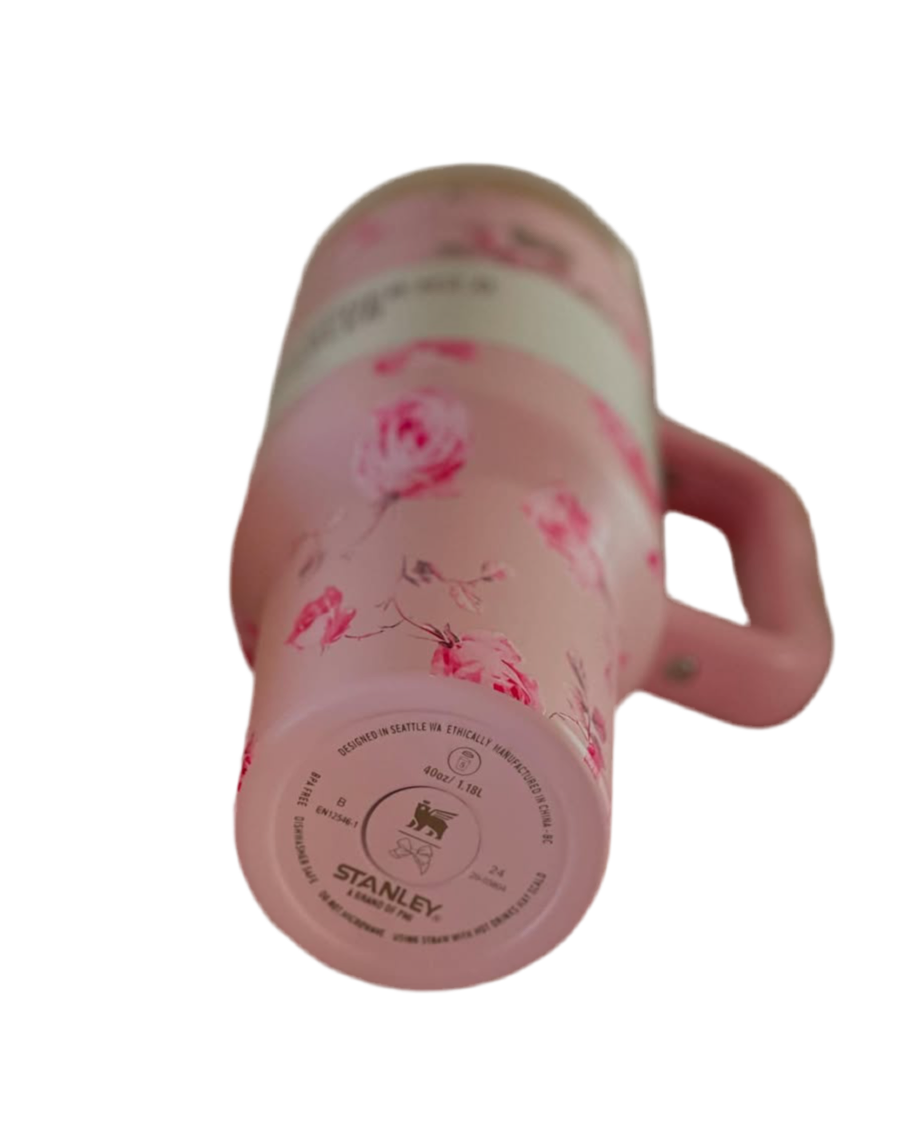 Stanley Pink Flower Quencher H2.0 Flowstate Tumbler 40oz