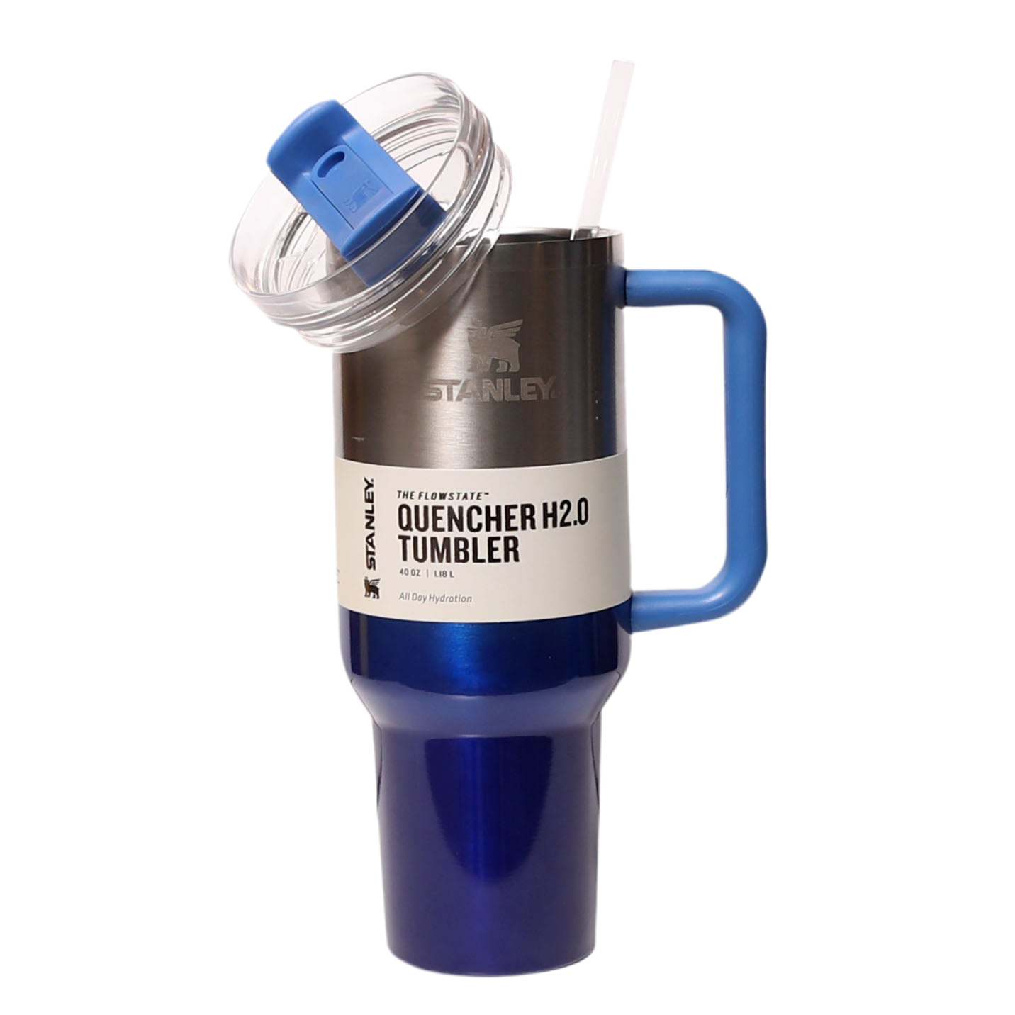 THE QUENCHER H2.0 FLOWSTATE TUMBLER 40 OZ Blue Twilight Gradient