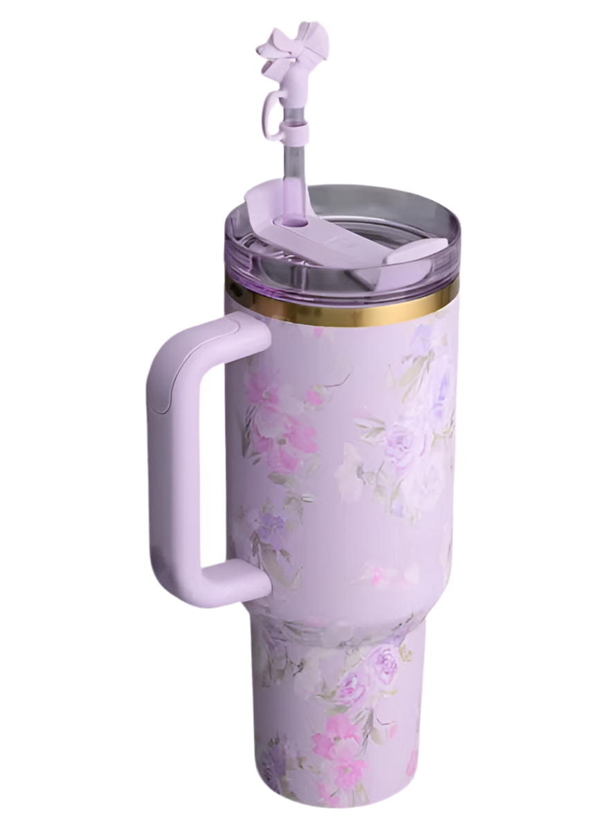 Stanley x LoveShackFancy Flowstate Quencher 40oz Tumbler HappyThoughts