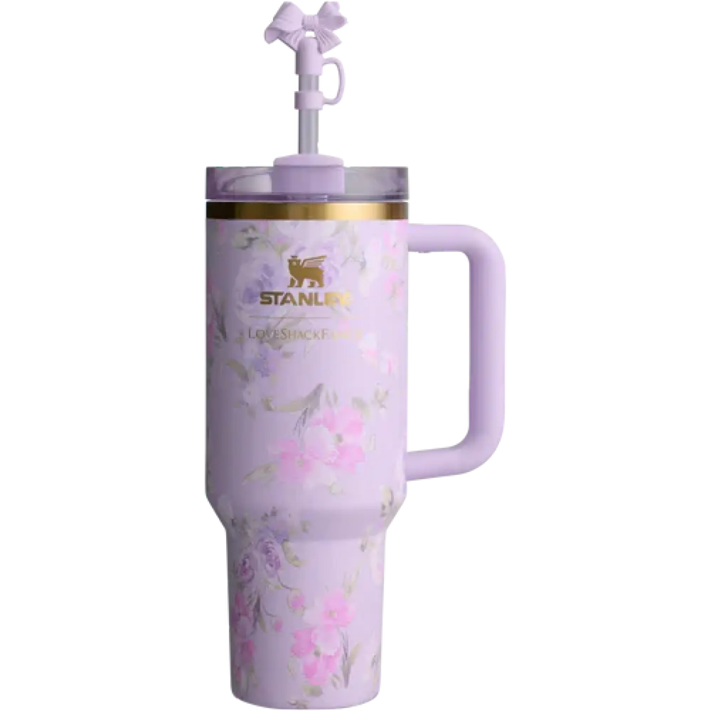 Stanley x LoveShackFancy Flowstate Quencher 40oz Tumbler HappyThoughts