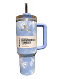 THE QUENCHER H2.0 FLOWSTATE TUMBLER 40 OZ Cloudy Blue