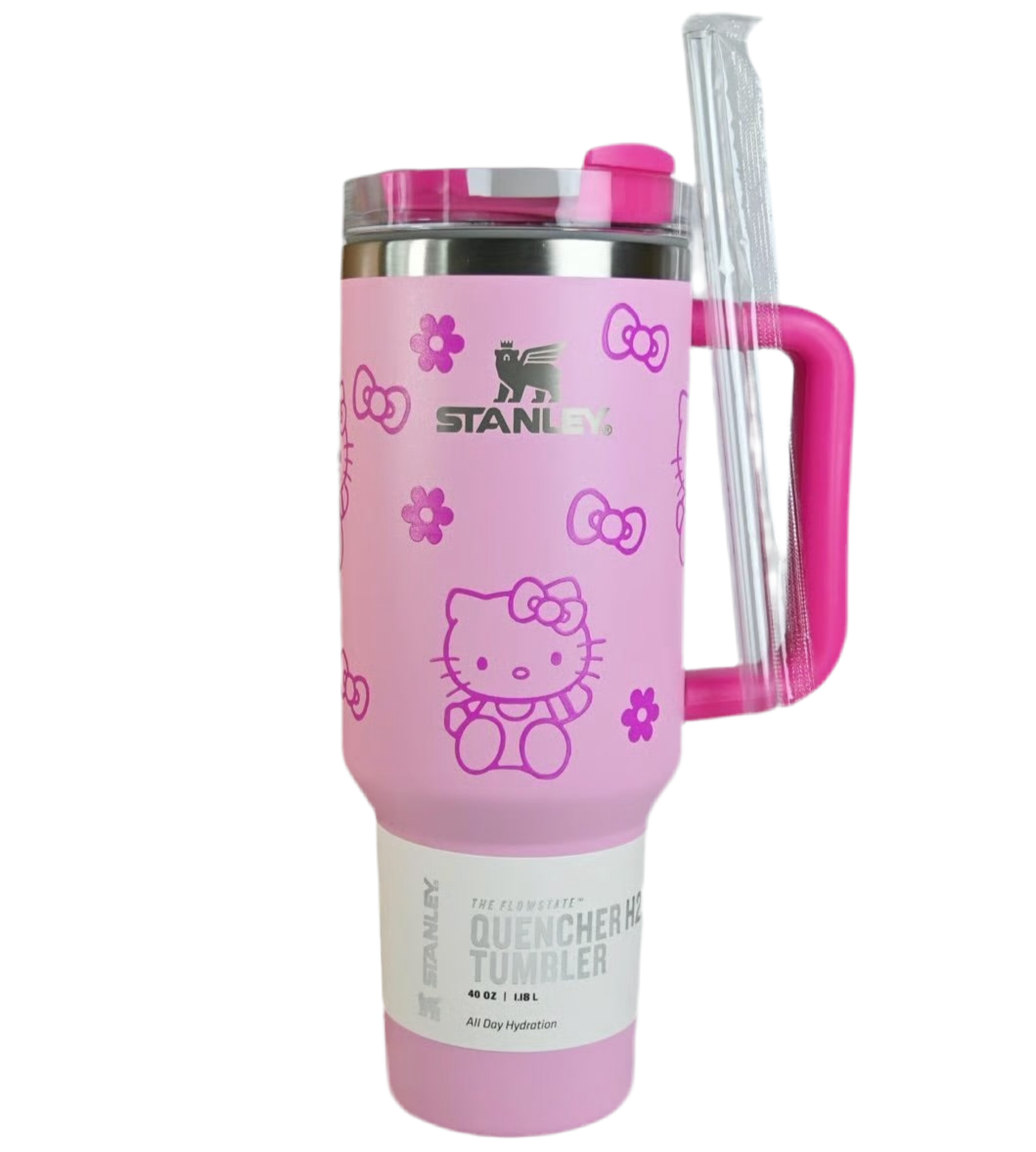 HELLO KITTY QUENCHER H2.0 FLOWSTATE TUMBLER 40 OZ Pink