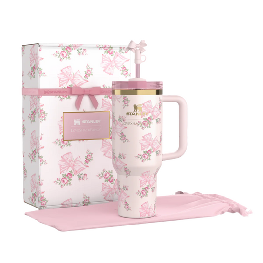 THE STANLEY X LOVESHACKFANCY HOLIDAY QUENCHER | 40 OZ 
Rosa Beaux Pink