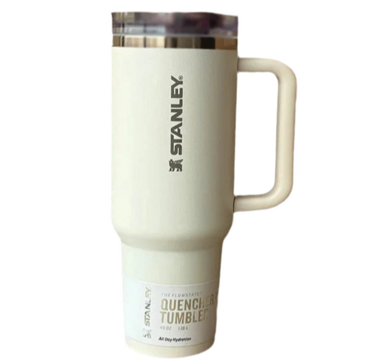 THE QUENCHER PROTOUR FLIP STRAW TUMBLER Cream | 40 OZ | 1.18 L