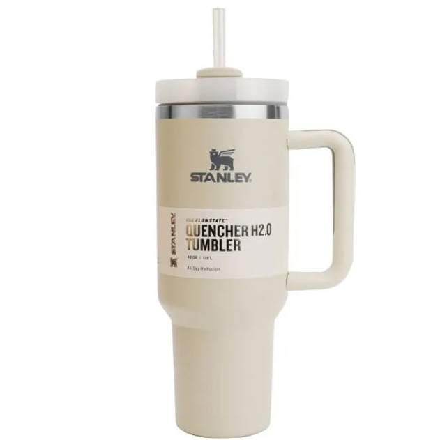 THE QUENCHER H2.0 FLOWSTATE TUMBLER 40 OZ White Cream