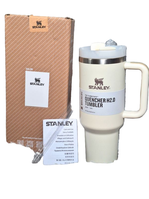 THE QUENCHER H2.0 FLOWSTATE TUMBLER 40 OZ White Cream