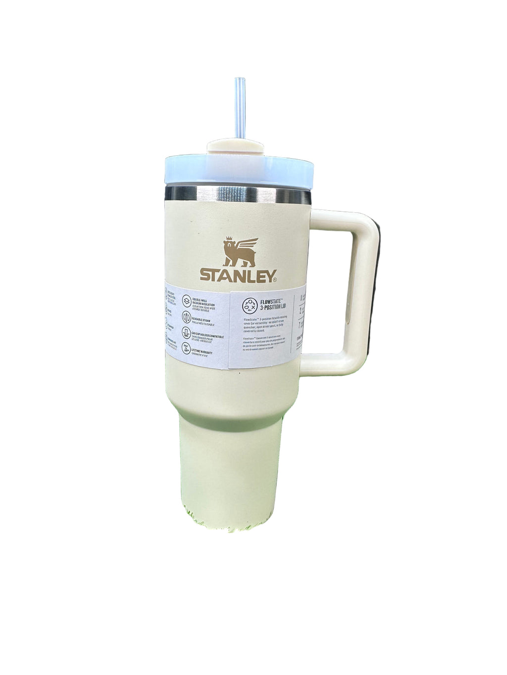 THE QUENCHER H2.0 FLOWSTATE TUMBLER 40 OZ White Cream