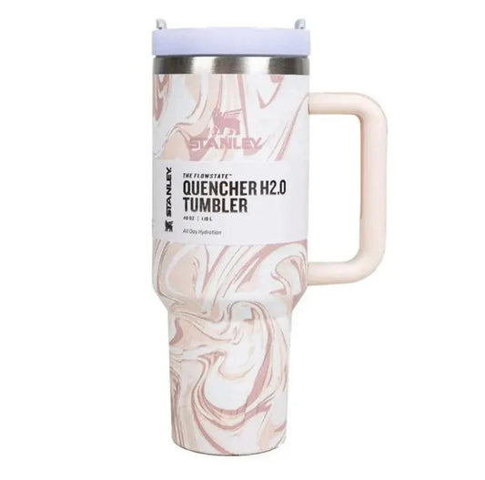 Stanley QUENCHER 2.O TUMBLER ROSE QUARTZ SWIRL V2