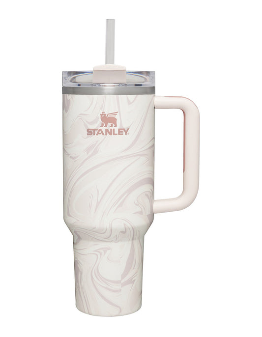 Stanley QUENCHER 2.O TUMBLER 40OZ ROSE QUARTZ SWIRL