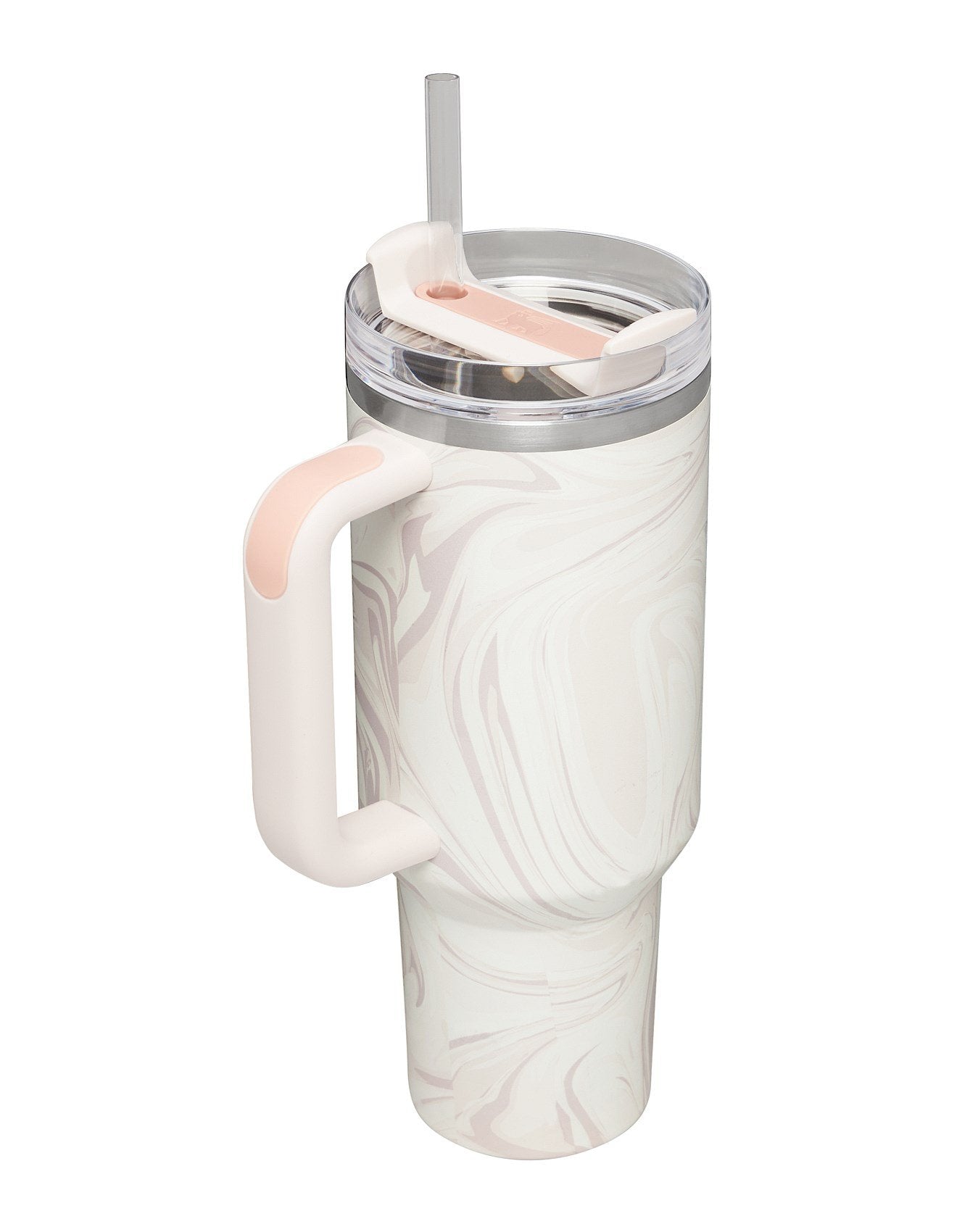 Stanley QUENCHER 2.O TUMBLER 40OZ ROSE QUARTZ SWIRL